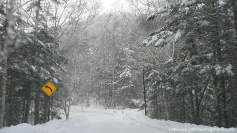 leaving Lake Shikaribetsu 